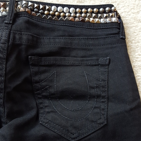 RARE True Religion "Charlie" Studded Bell/Flare Jean - Picture 4 of 8